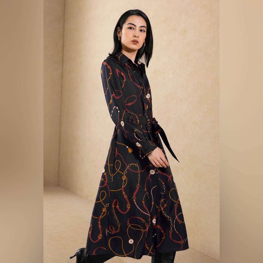 Lily silk belted  Dress
